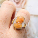 Victorian 15ct Gold Cornelian Cameo Ring