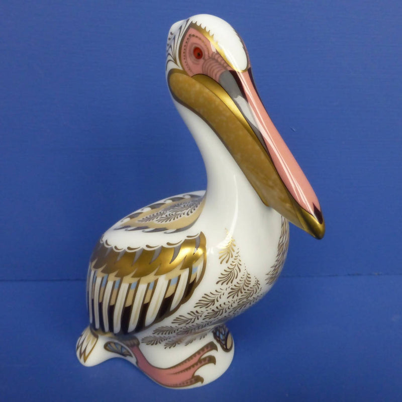 Royal Crown Derby Paperweight - White Pelican (Boxed)
