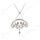 Fine Art Nouveau Belle Epoque Diamond Necklace/Brooch