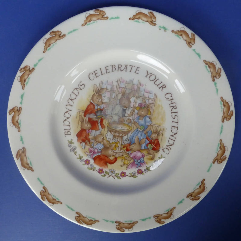 Royal Doulton Bunnykins Christening Plate