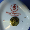 Royal Crown Derby Paperweight - Bronze Winged Parrot (Boxed)