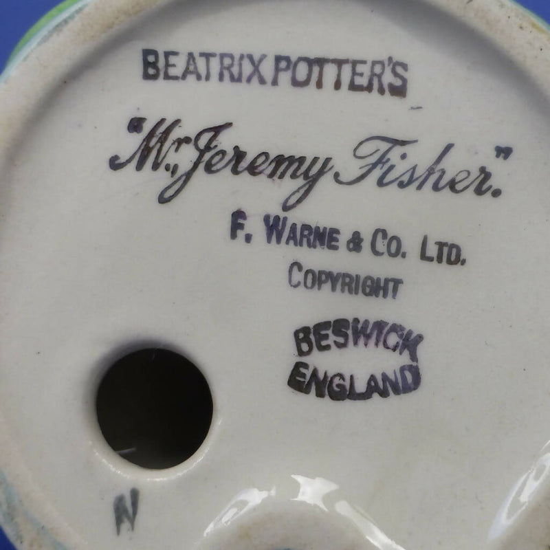Beswick Beatrix Potter Figurine - Mr Jeremy Fisher (Gold Backstamp) BP2