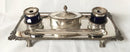 Georgian Old Sheffield Plate inkstand, circa 1820.