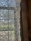 Jane Lace Design 14 Point Lace Sample unfinished panel Bone colour 106 cm (52”) x 101 cm (40")