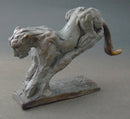 Edward Waites Sculpture, Bronze Leopard Descent