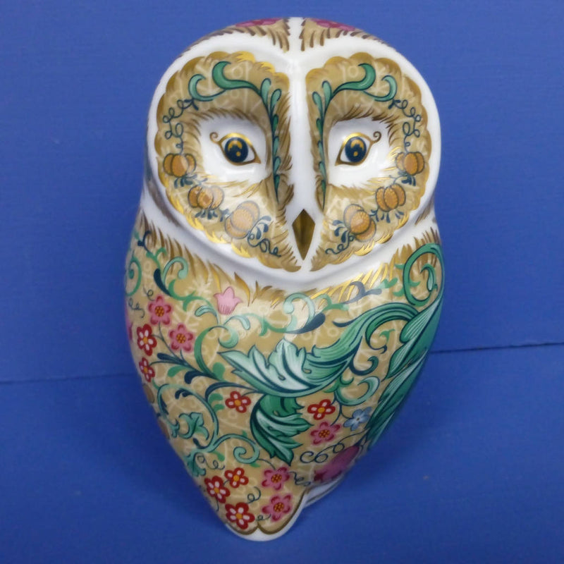 Royal Crown Derby Paperweight - Parchment Owl (Boxed)