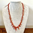 Red coral necklace