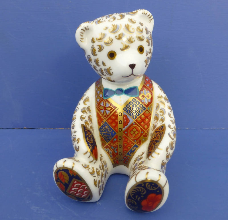 Royal Crown Derby Paperweight Teddy Bear (Boxed)