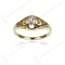Art Nouveau 18ct Diamond 0.40ct Solitaire Ring