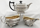 Georgian, George III, silver tea service. London 1810 Robert Hennell I & Samuel Hennell. 33 troy ounces.