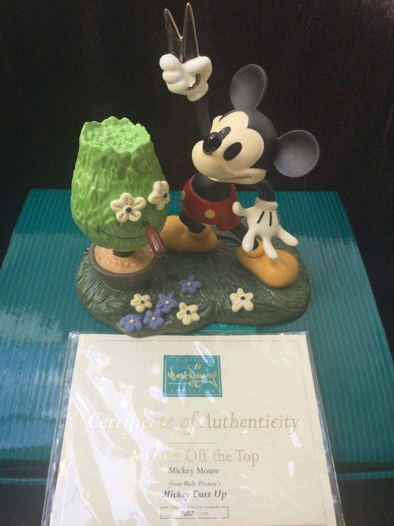 WDCC A little Off the top figure Disney Mickey Mouse WDCC Micky Mouse Limited Edition figurine