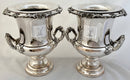 Georgian, George IV, Pair of Old Sheffield Plate Armorial Wine Coolers. Blagden, Hodgson & Co, Sheffield circa 1820.
