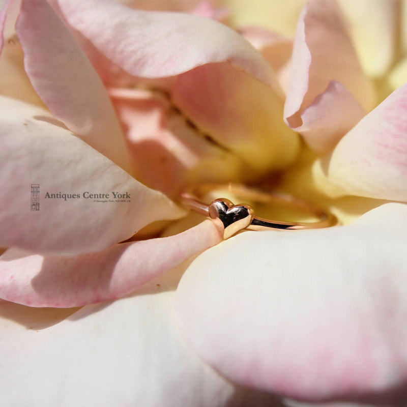 9ct Rose Gold Heart Ring
