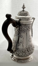 Georgian, George II, Silver Coffee Pot. London 1759 Thomas Whipham & Charles Wright. 23 troy ounces.
