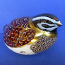 Royal Crown Derby Paperweight Dappled Quail (Boxed)