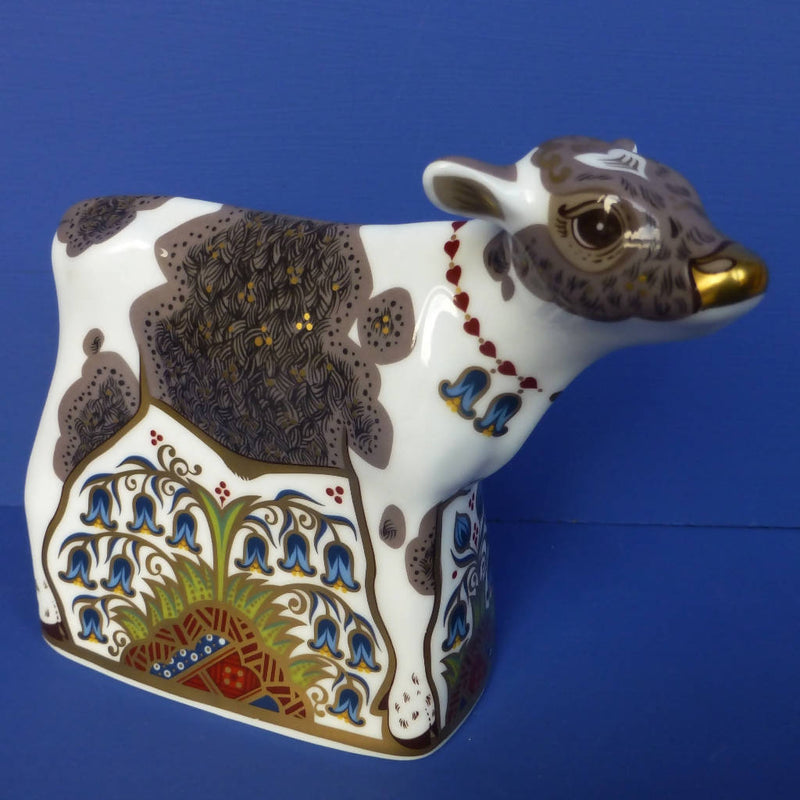 Royal Crown Derby Paperweight - Bluebell Calf (Boxed)