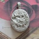 Vintage Large Silver Indian Locket