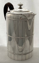 Georgian, George III, Silver "Coopered Barrel" Coffee Biggin. London 1796 John Touliet. 16 troy ounces.