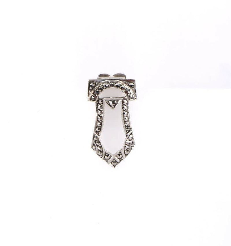 Art Deco Silver & Marcasite Dress Clip