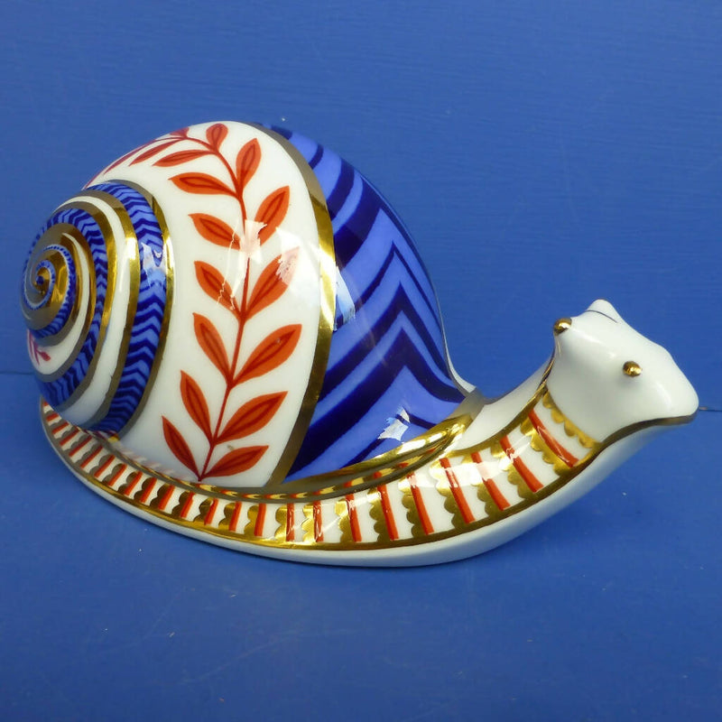 oyal Crown Derby Paperweight - Snail