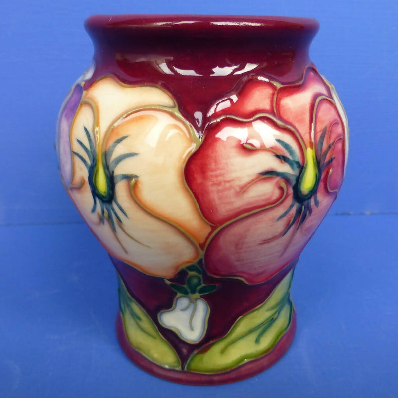 Moorcroft Vase Pansies By Rachel Bishop