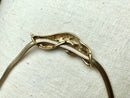 Vintage Christian Dior Gold Plated & Rhinestone Collar Necklace