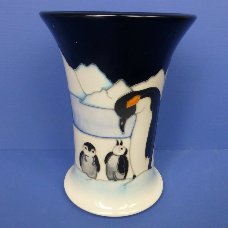 Moorcroft Vase - Penguin Family on Ice By Nicola Slaney