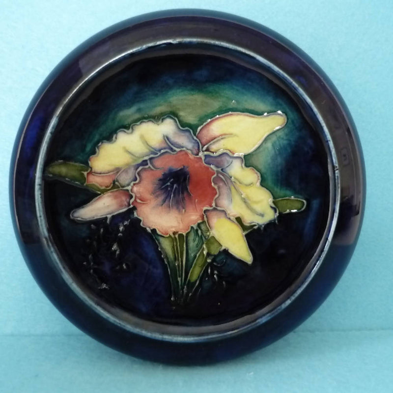 A Moorcroft Inverted Rim Bowl in the Orchid Patterrn c1960's