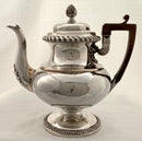 Late Georgian, Sheffield plated, large pedestal teapot. circa 1825.