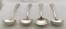 Georgian, George III, Set of Four Silver Sauce Ladles. London 1802 William Sumner I. 5 troy ounces.
