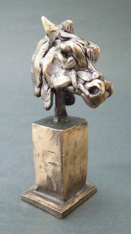 Warrior Horse - sculpture by Edward Waites