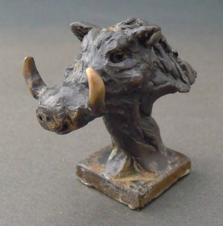 Edward Waites Sculpture, Bronze Warthog