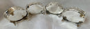 Georgian, George III, Set of Four Silver Salts. London 1793 Henry Chawner. 5.3 troy ounces.