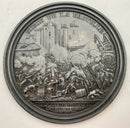 French Revolution Uniface Medallion "Siege de la Bastille", 1789. Bertrand Andrieu.