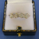 9ct Gold Opal and Diamond Ring Size O