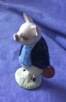 Beswick Pigling Bland figure Beatrix Potter figurine Pigling Bland with deep maroon jacket