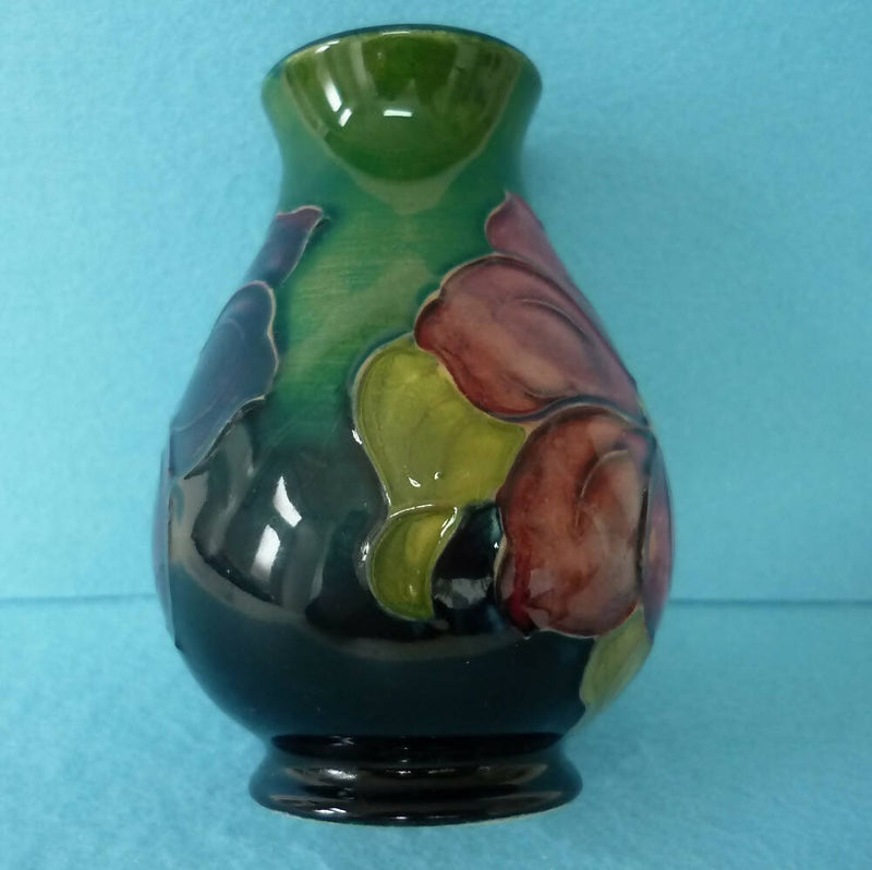 A Moorcroft Vase in the Clematis Pattern by Walter Moorcroft