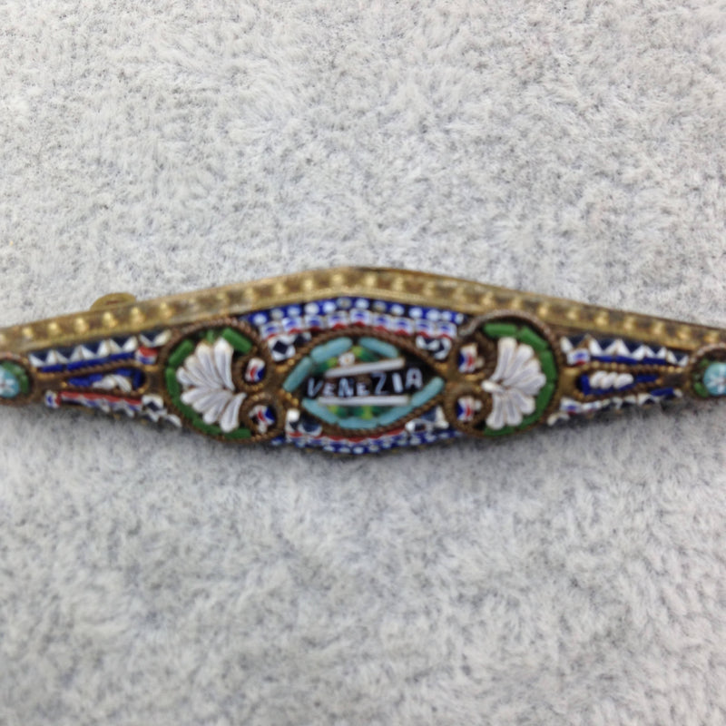 Italian micromosaic brooch