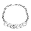 New Sterling Silver Statement Link Necklace - Size 20"