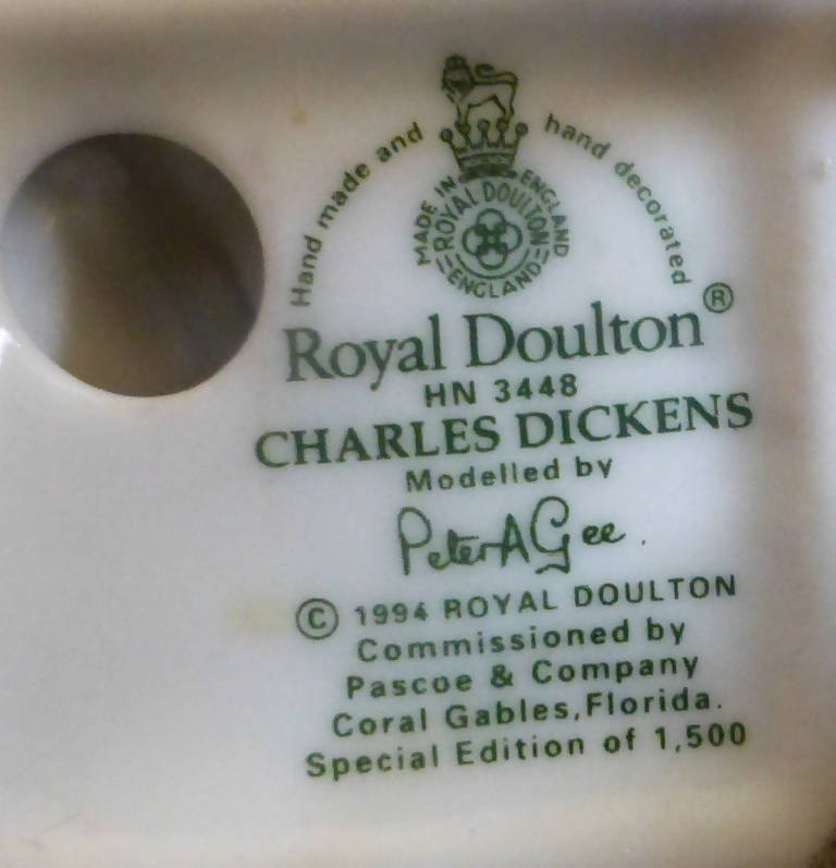 Royal Doulton Limited Edition Figurine - Charles Dickens HN3448