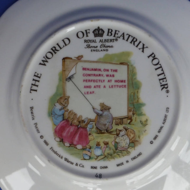 Royal Albert Beatrix Potter Tea Plate - Benjamin Bunny