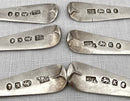Georgian, George III, Six Silver Teaspoons. London 1804 Godbehere, Wigan & Boult. 2.5 troy ounces.