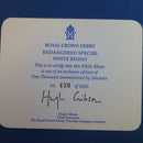 Royal Crown Derby Limited Edition Endangered Species Paperweight - White Rhino (Boxed)