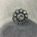 Antique crystal brooch