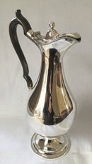 Large, early 19th century, silver plated wine jug of baluster form.