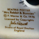 Beswick Beatrix Potter Figurine - Mrs Rabbit and Bunnies (Signature Backstamp) BP4