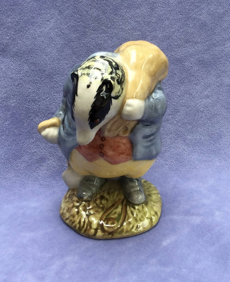 Royal Albert Tommy Brock Badger figurine Royal Albert Beatrix Potter Figurine BP6