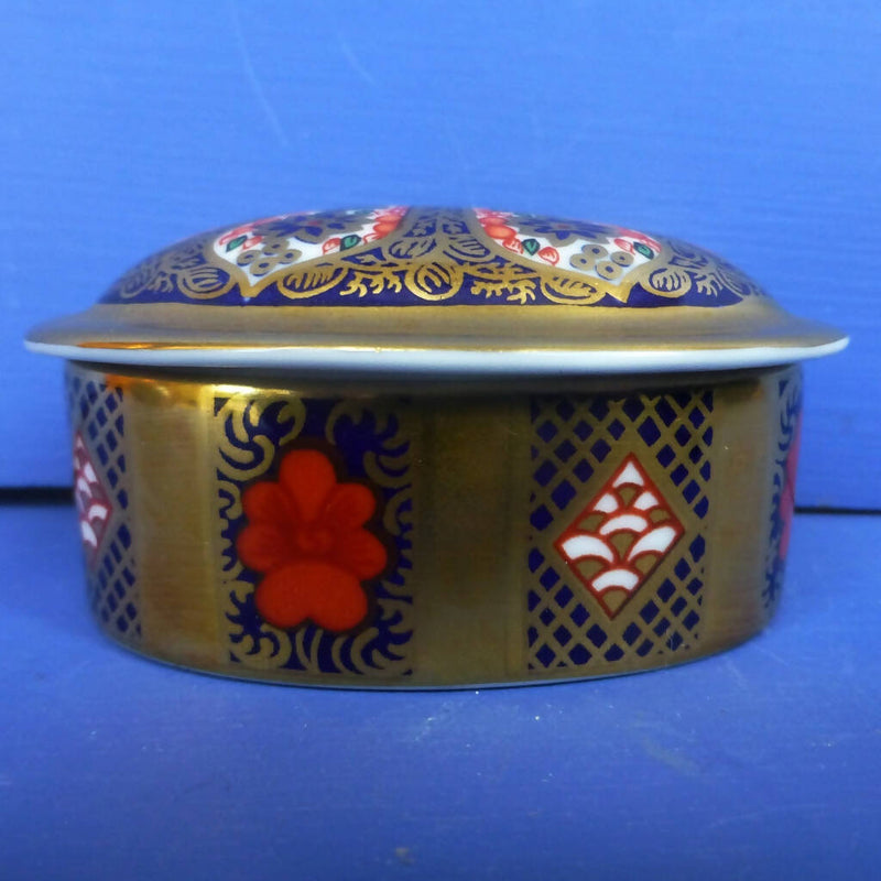 Royal Crown Derby Old Imari Oval Trinket Box (Small)