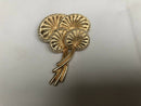 Vintage Christian Dior Stylised Palm Leaf Brooch with Box