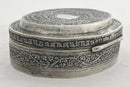 Indian Colonial White Metal Table Snuff Box, circa 1870 - 1910. 3.8 troy ounces.